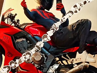 Watch this compilation of spiderman's in their suits having fun.